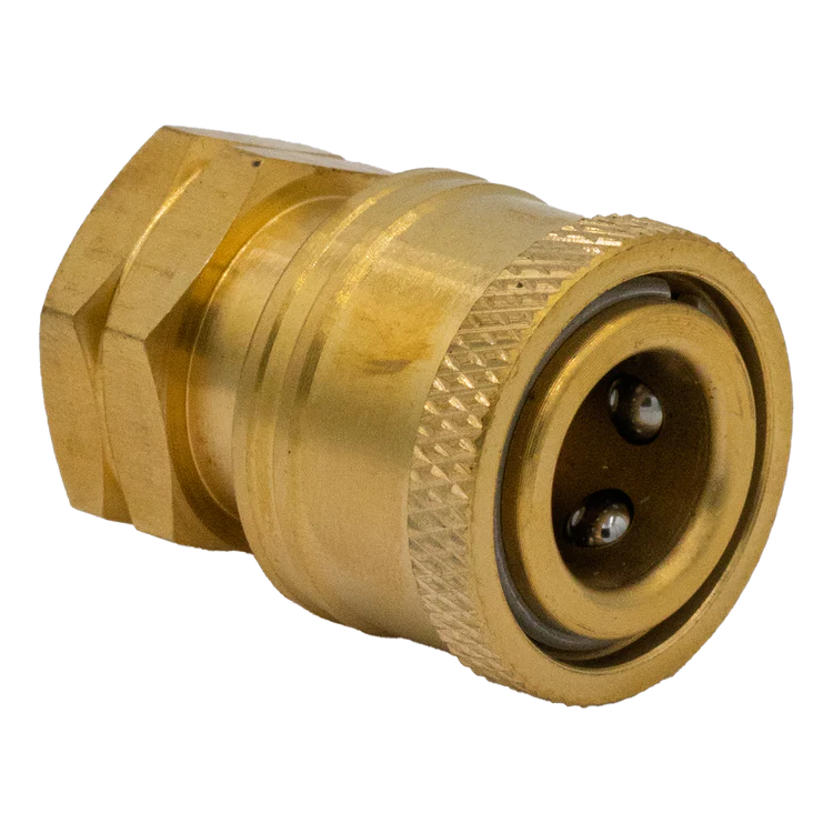 QC SOCKET 3/8" FNPT BRASS