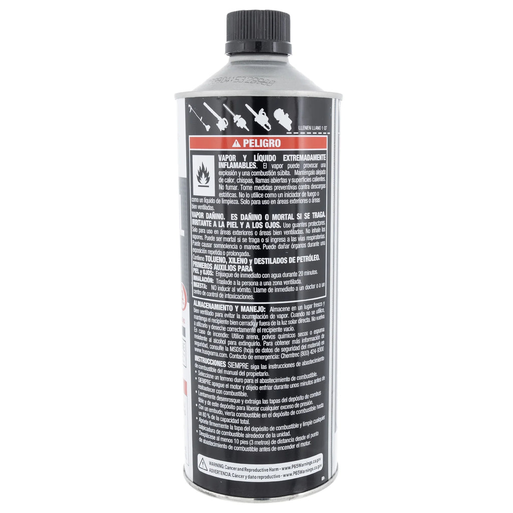 RedMax 581158801 Pre-Mixed 50:1 Fuel Oil 3 Quart Pack 2-Cycle Engines 94 Octane