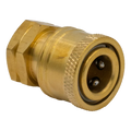 (200)QC SOCKET 1/4" FNPT BRASS
