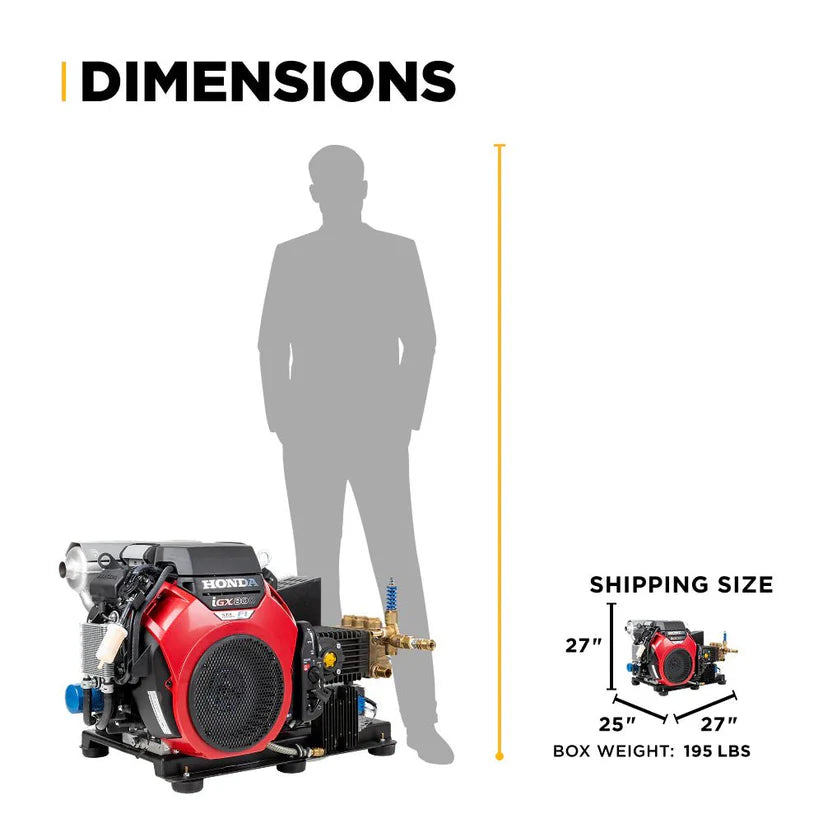 4,200 PSI 8.5 GPM Cold Water Gas Pressure Washer