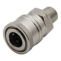 QC SOCKET 3/8" MNPT STAINLESS STEEL