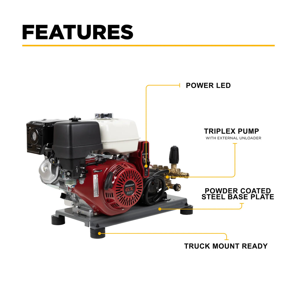 4,200 PSI 4.2 GPM Cold Water Gas Pressure Washer - B4213HETBGS