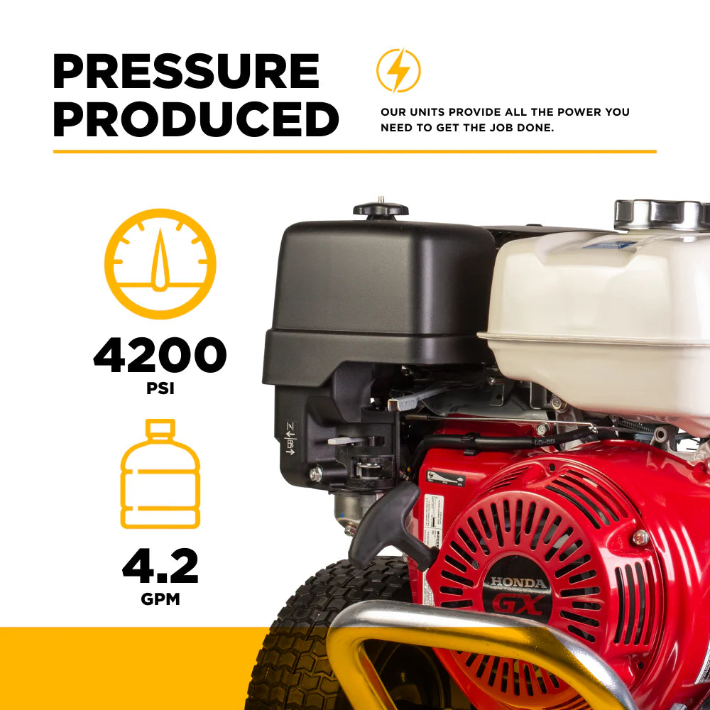 4,200 PSI 4.2 GPM Cold Water Gas Pressure Washer - B4213HAAS