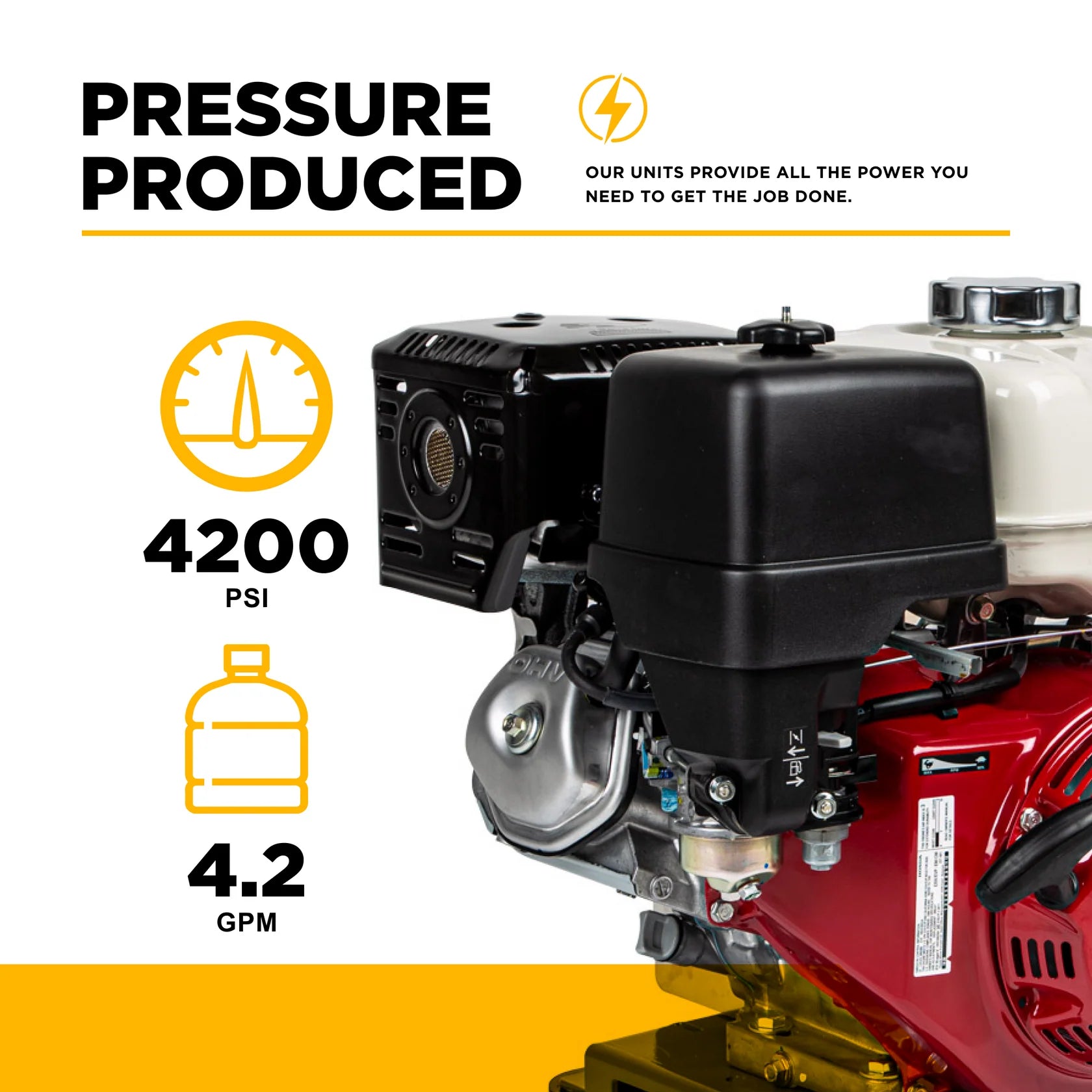 4,200 PSI 4.2 GPM Cold Water Gas Pressure Washer - B4213HETBGS