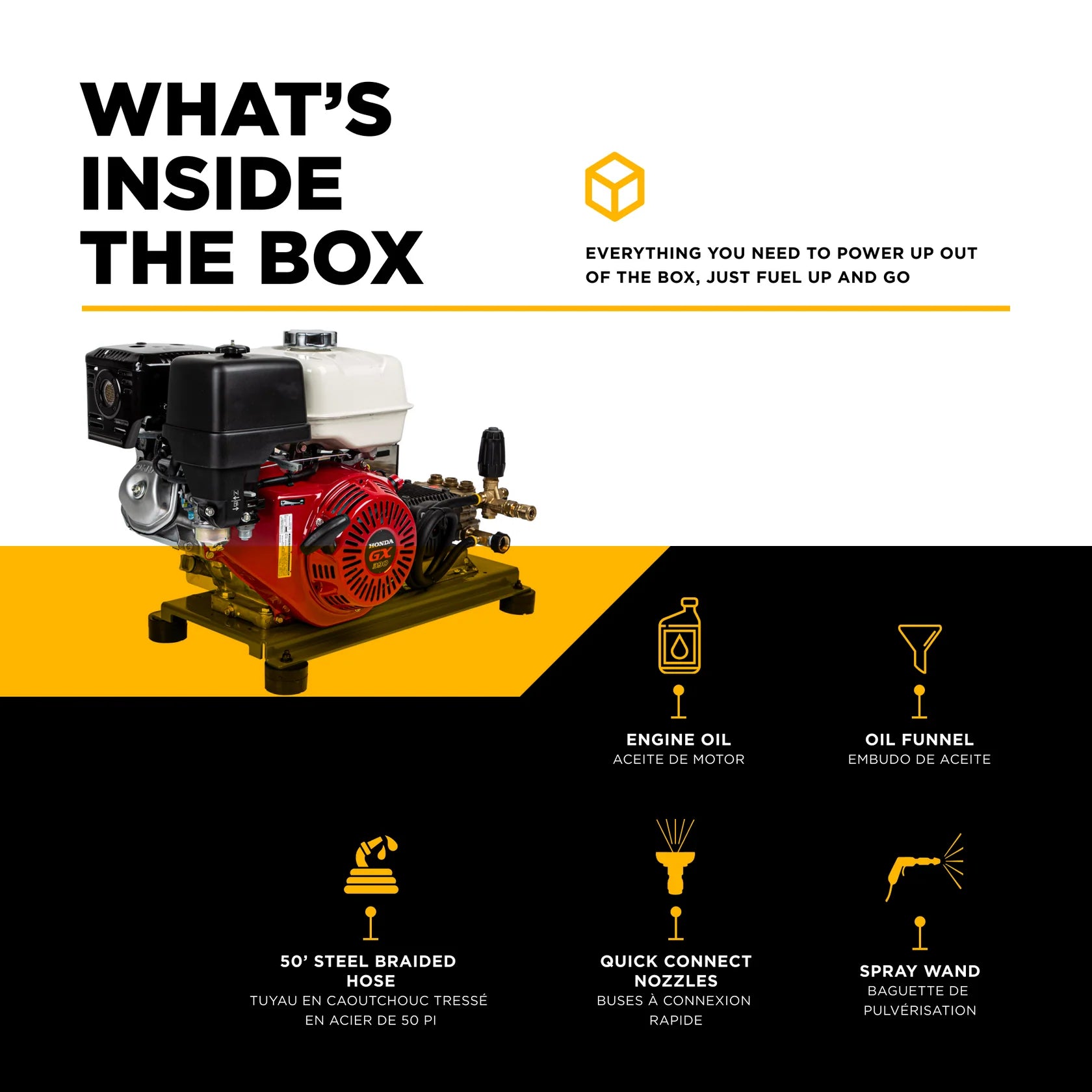 4,200 PSI 4.2 GPM Cold Water Gas Pressure Washer - B4213HETBGS