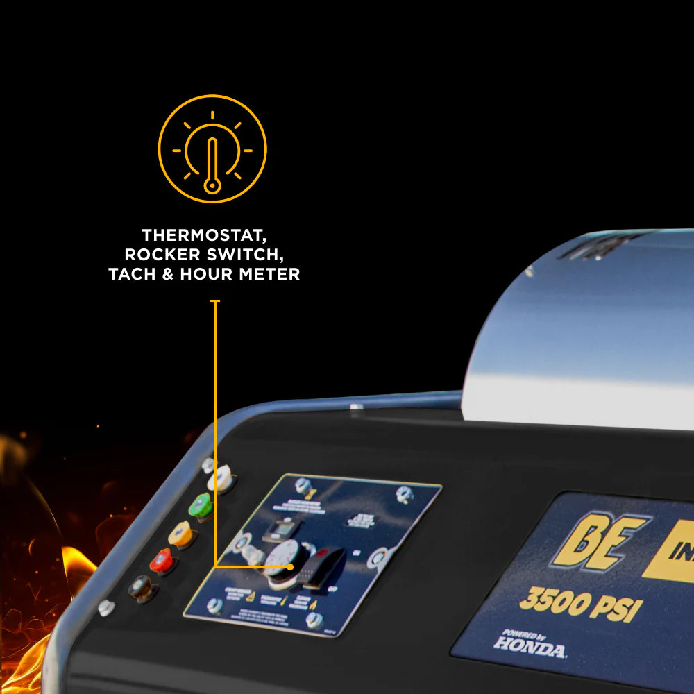 3,500 PSI 5.6GPM Hot Water Pressure Washer Honda GX690 Engine and General Triplex Pump - HW3524HG12V