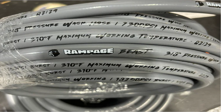 Rampage 200' Grey Smooth 3/8" 4300 PSI