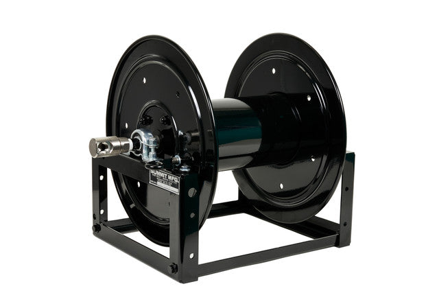 Summit 12 Inch Black Powder Coated Steel Full Frame Electric Hose Reel