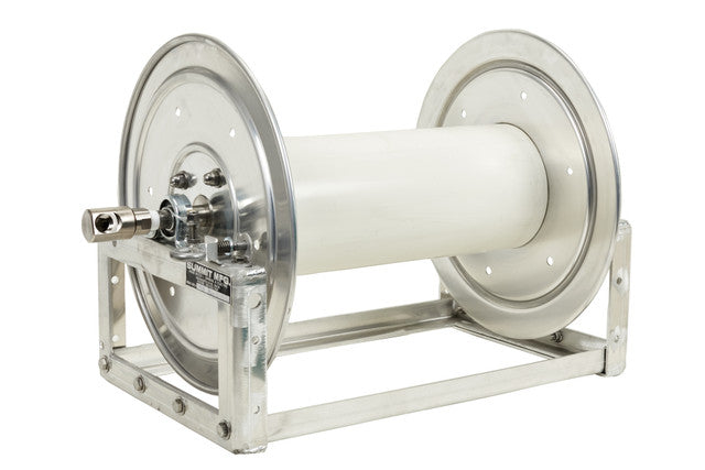 Summit 18 Inch Aluminum Full Frame Electric Hose Reel with Stainless Steel Manifold