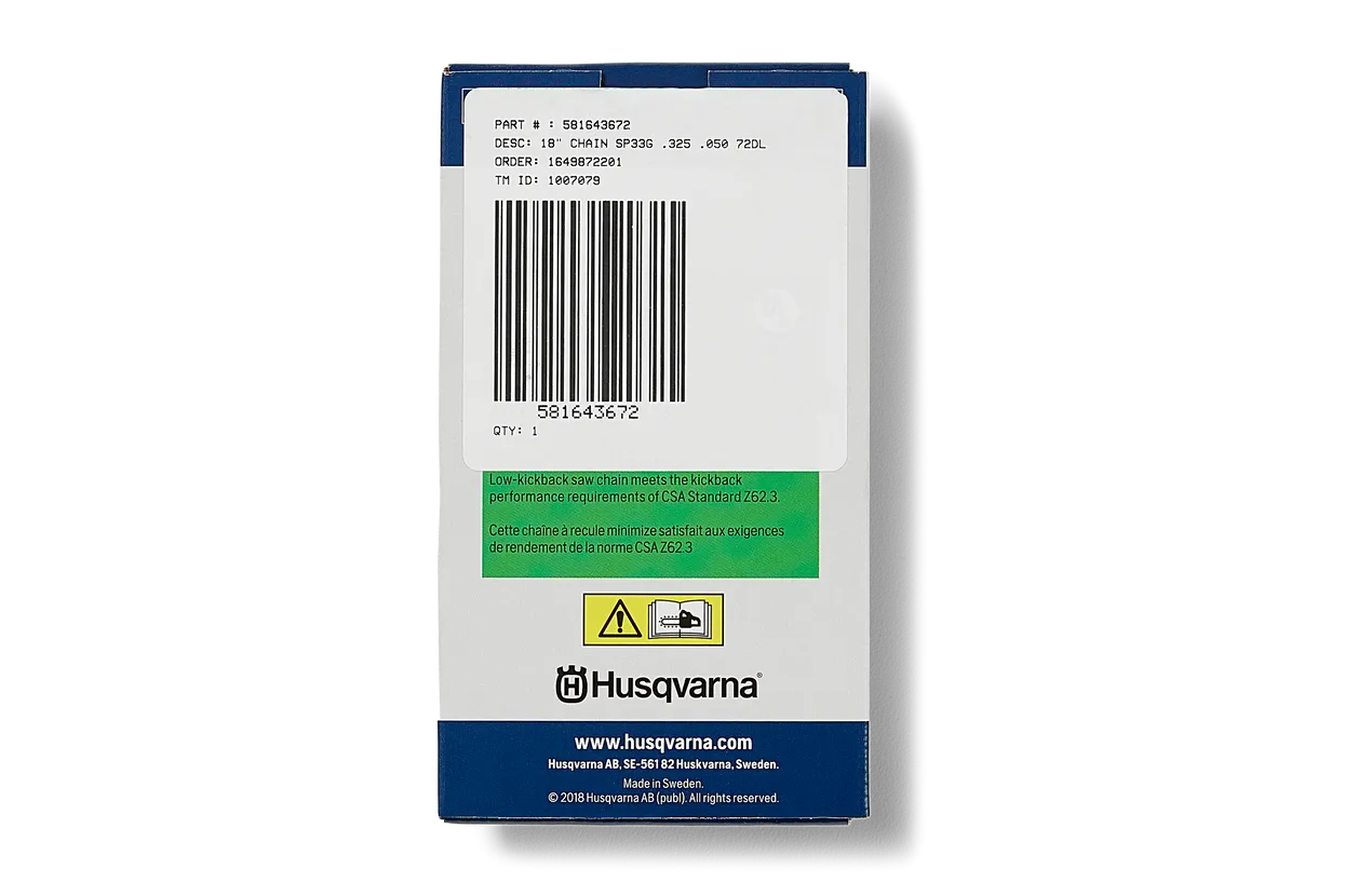 18" Chainsaw Chains X-CUT SP33G, .325" pitch, .050 gauge